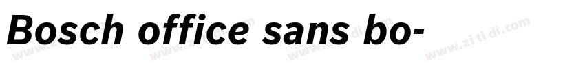 Bosch office sans bo字体转换